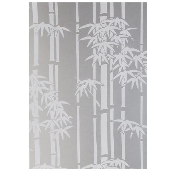 Folie Autocolanta, efect geam sablat, model bambus, 45 x 150 cm