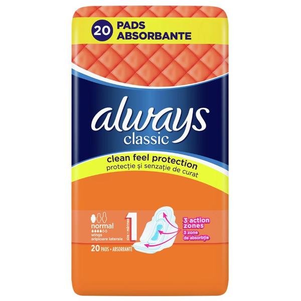 Absorbante Igienice - Always Duo Classic Normal, Marime 1, 20 buc