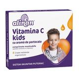 Vitamina C Kids cu Aroma de Portocale - Fiterman Pharma Alinan 4+, 20 comprimate