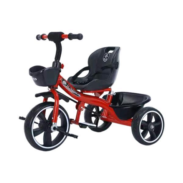 Tricicleta cu pedale pentru copii intre 2 ani si 6 ani, Rosie