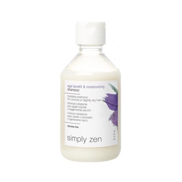 Sampon Hidratant pentru Par Vopsit sau Uscat Milk Shake - Simply Zen Age Benefit and Moisturizing Shampoo, 250 ml
