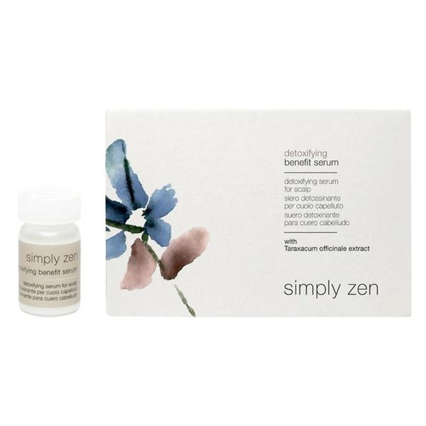 Ser Detoxifiant pentru Scalp Milk Shake - Simply Zen Detoxifing Benefit Serum for Scalp, 12 fiole x 5 ml