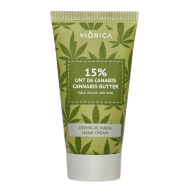 Crema de mâini cu 15% unt de canabis, viorica, 50 ml
