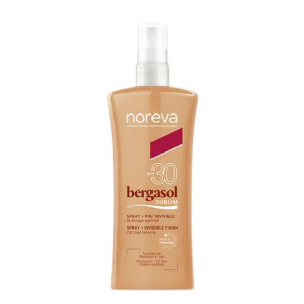 Spray cu finish invizibil spf30 bergasol sublim, noreva, 125 ml