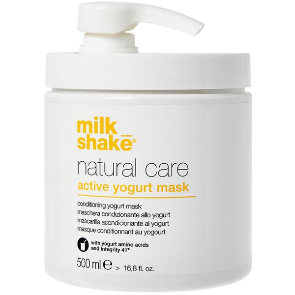 Masca - Balsam pentru Par Normal, Vopsit sau Uscat - Milk Shake Natural Care Active Yogurt Mask, 500 ml