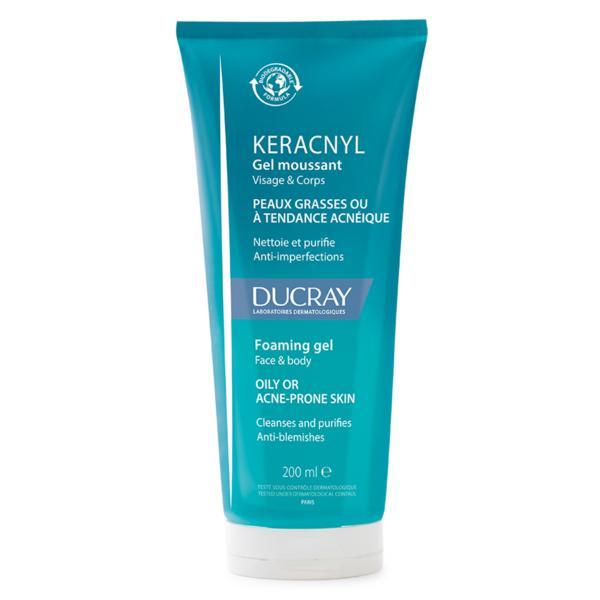 Gel spumant pentru pielea cu tendinta acneica keracnyl, ducray, 200 ml