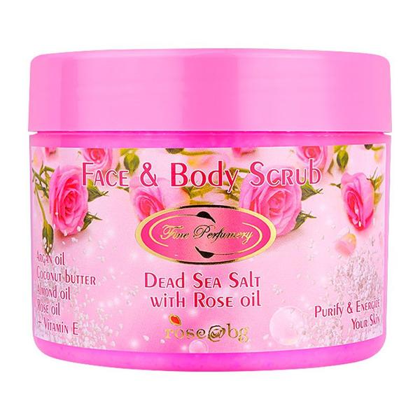 Scrub pentru fata si Corp cu Sare de la Marea Moarta, Fine Perfumery, 400 g