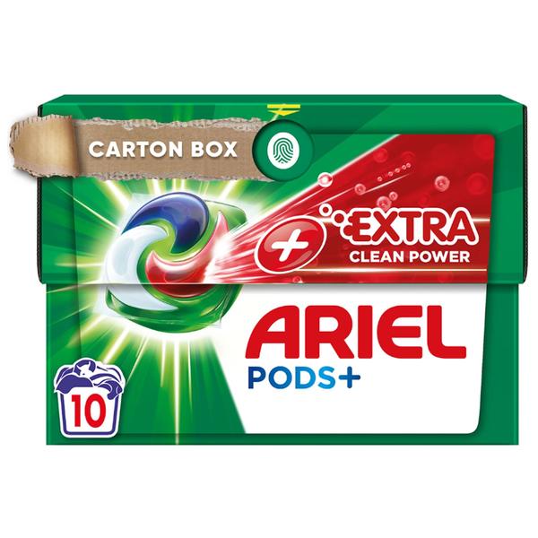 Detergent Automat Gel Capsule - Ariel Pods+ Extra Clean Power, 10 buc