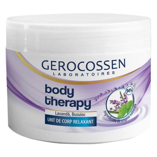 Unt de corp relaxant body therapy, gerocossen laboratoires, 250 ml