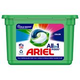 Detergent Automat Gel Capsule pentru Rufe Colorate - Ariel All in 1 Pods Color, 14 buc