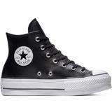 Tenisi cu platforma femei Converse Chuck Taylor All Star Lift Leather High Top 561675C, 36.5, Negru