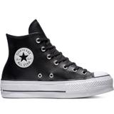 Tenisi cu platforma femei Converse Chuck Taylor All Star Lift Leather High Top 561675C, 37.5, Negru