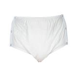 Chilot incontinenta nivel 4/5, Suprima, Unisex, PVC/Poliester, Alb, Mar 36, cu capse laterale