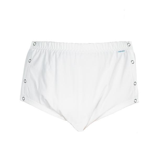 Chilot incontinenta nivel 4/5, Suprima, Unisex, 100% Bumbac , Captuseala poliester, Alb, capse laterale, Mar 44/46