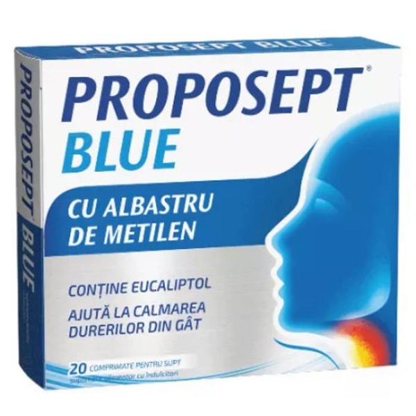 Proposept blue cu albastru de metilen - fiterman pharma, 20 comprimate