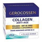 Crema Hidratanta Antirid de Zi Collagen Anti-age cu SPF 10 pentru Ten Uscat, Gerocossen Laboratoires, 50 ml