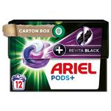 Detergent Automat Gel Capsule - Ariel Pods + Revita Black, 12 buc