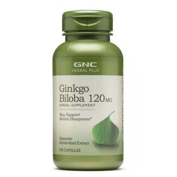 Ginkgo Biloba 120 mg - GNC Herbal Plus, 100 capsule