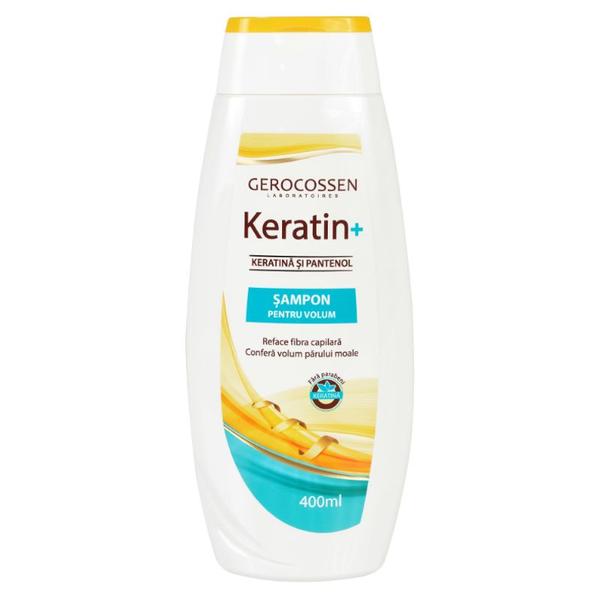 Sampon pentru volum keratin+ cu keratina si pantenol, gerocossen laboratoires, 400 ml
