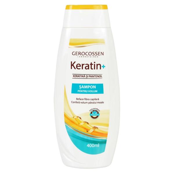 Sampon pentru Volum Keratin+ cu Keratina si Pantenol, Gerocossen Laboratoires, 400 ml