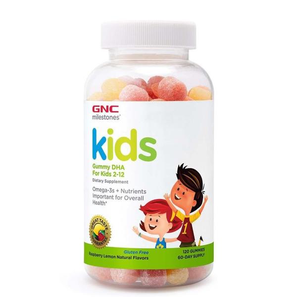 Jeleuri cu Acizi Grasi Omega-3 pentru Copii 2-12 ani - GNC Milestones Kids DHA, 120 buc