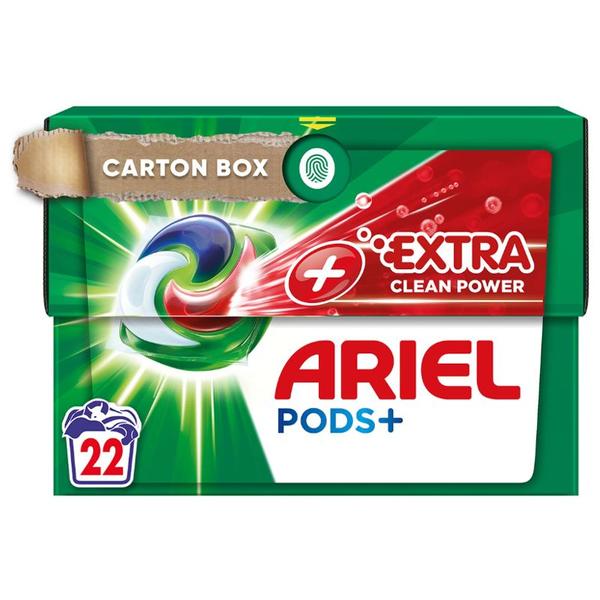 Detergent Capsule - Ariel Pods + Extra Clean Power, 22 buc