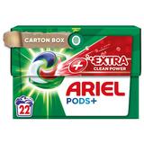 Detergent Automat Gel Capsule - Ariel Pods + Extra Clean Power, 22 buc