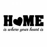 Sticker decorativ, Home, Negru, 70x29 cm