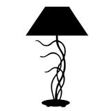 Sticker decorativ, Lampa moderna, Negru, 42x67 cm