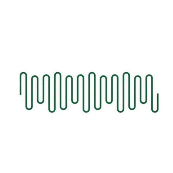 Sticker decorativ, Curbe pana la infinit, Verde, 90x27 cm
