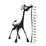 Sticker decorativ, Girafa Buclucasa, Negru, 104x138 cm