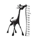 Sticker decorativ, Girafa Buclucasa, Negru, 91x117 cm