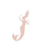 Sticker decorativ, Dancing Mermaid, Roz, 94x150 cm