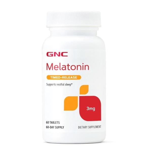 Melatonina 3 mg - GNC, 60 capsule