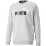 Bluza barbati Puma Essentials Two-Tone Big Logo Crew Neck 58676204, XL, Gri