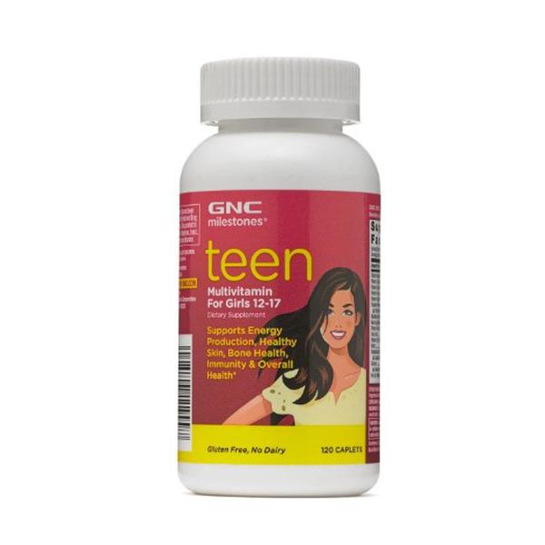 Multivitamine pentru Fete 12-17 Ani - GNC Milestones Teen, 120 tablete