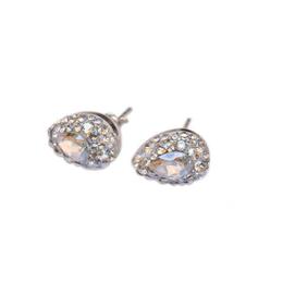 Cercei Queen Stone Pear Ceralun, Cristal, Argint 925, 14mm