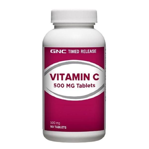 Vitamina C 500 mg cu Eliberare Prelungita - GNC, 90 tablete