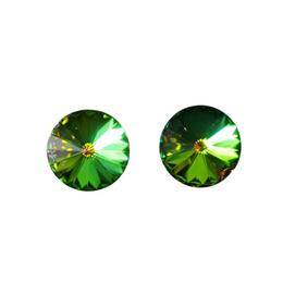Cercei queen stone rivoli x1, vitrail medium, argint 925, 12mm