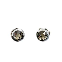 Cercei queen stone xirius flat, black diamond, argint 925, 7mm