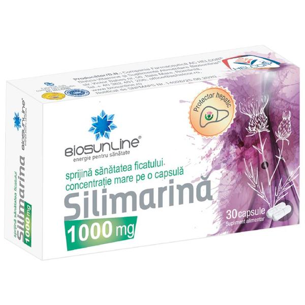 Silimarina 1000 mg Biosunline, Helcor, 30 capsule