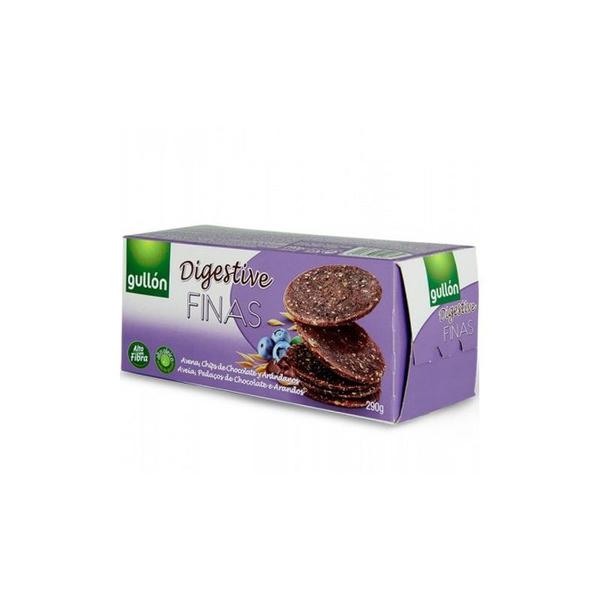 Biscuiti Digestivi cu Chipsuri de Ciocolata si Afine - Gullon Finas, 270 g