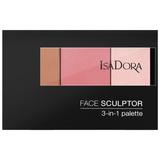 Paleta pentru Contur Isadora - Face Sculptor 3 in 1, Nuanta 62 Cool Pink, 12 g