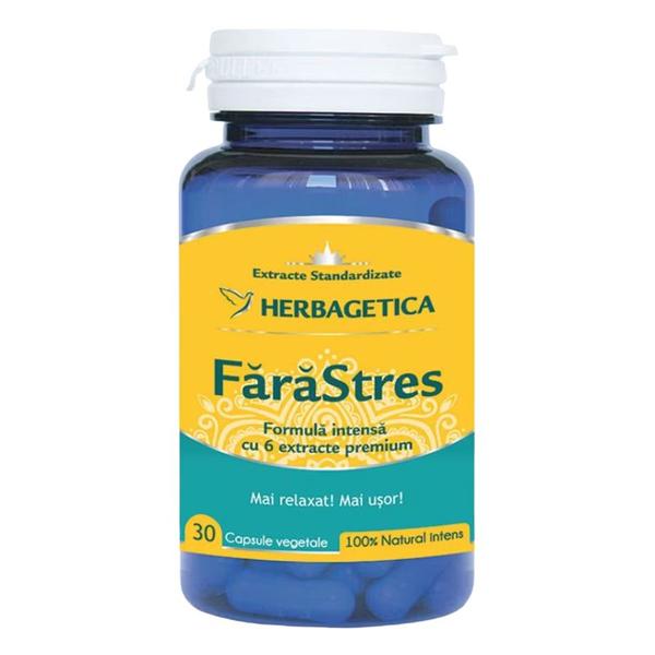 Supliment Alimentar Herbagetica FaraStres, 30 capsule