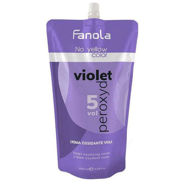 Crema Oxidanta cu Peroxid vol 5 + Pigment Violet – Fanola No Yellow Color Violet Peroxyd 5 vol Crema Ossidante Viola, 1000 ml 1000 fashion, style, rochii,adidasi, genti, reduceri, soldare, sale, designer, designers, moda, vintage, haine, clothes, cool, imbracaminte, accesorii