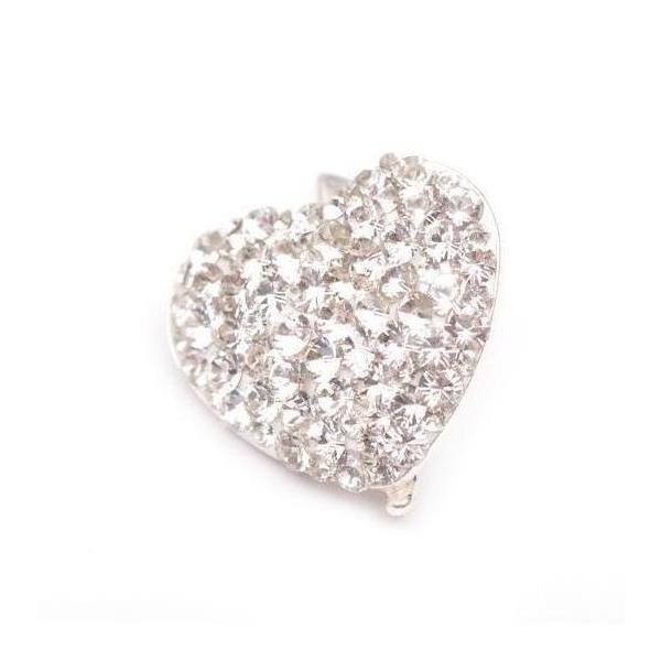 Pandantiv Queen Stone Heart Ceralun, Cristal, Argint 925, 14mm