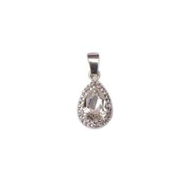 Pandantiv Queen Stone Pear Ceralun, Cristal, Argint 925, 10mm