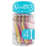 Aparat de Ras cu 3 Lame pentru Femei - Gillette Venus 3 Dragonfruit, 4 buc