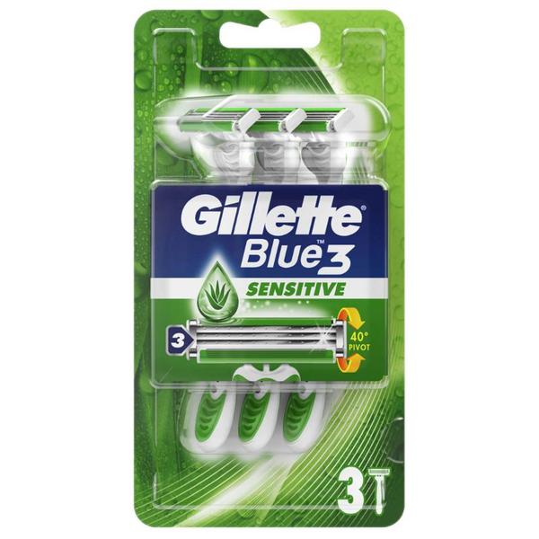 Aparat de Ras cu 3 Lame - Gillette Blue 3 Sensitive, 3 buc image13
