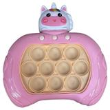 Jucarie senzoriala de apasat, Shop Like A Pro®, squeezle pop it push bubble, Consola fidget cu lumini, inorog